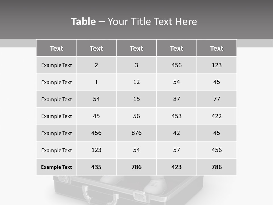 Excellence Lock Suitcase PowerPoint Template