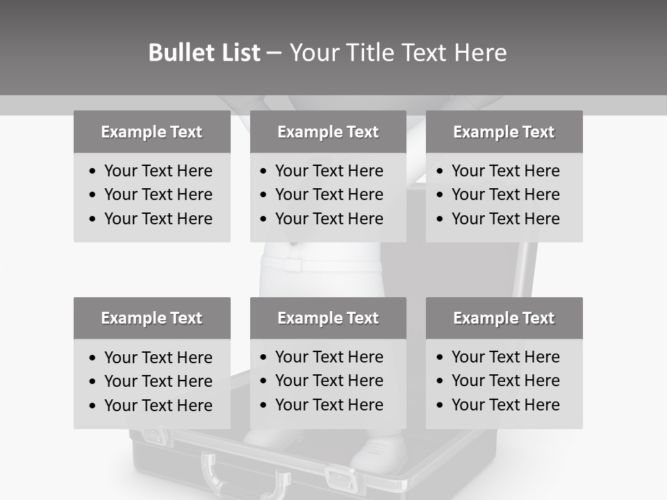 Excellence Lock Suitcase PowerPoint Template