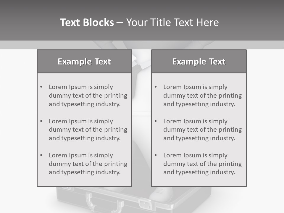 Excellence Lock Suitcase PowerPoint Template
