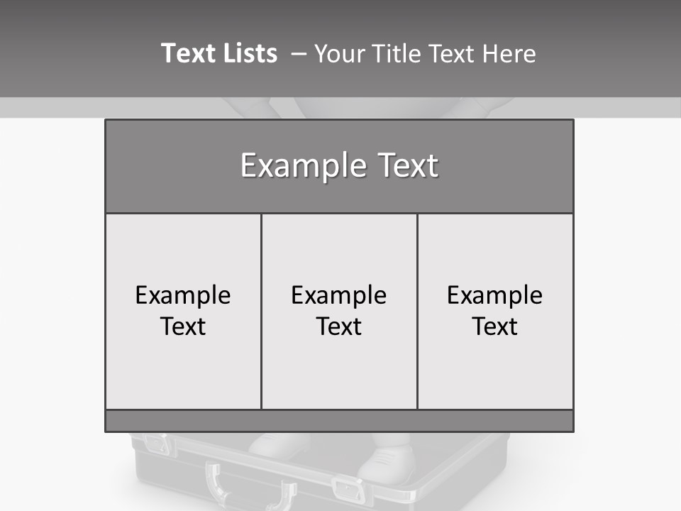 Excellence Lock Suitcase PowerPoint Template
