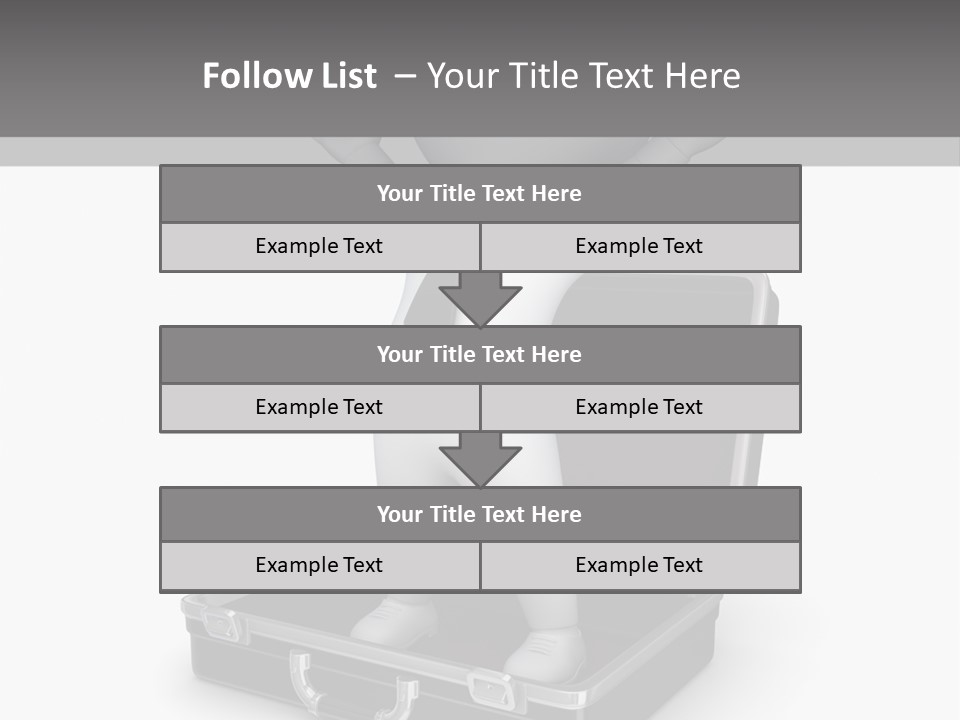Excellence Lock Suitcase PowerPoint Template