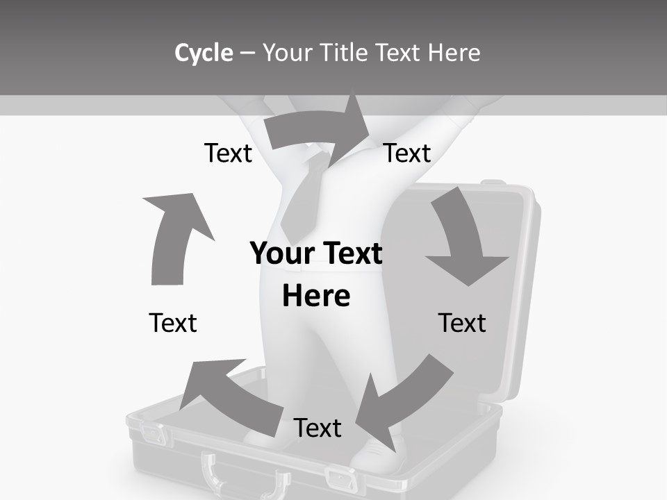 Excellence Lock Suitcase PowerPoint Template