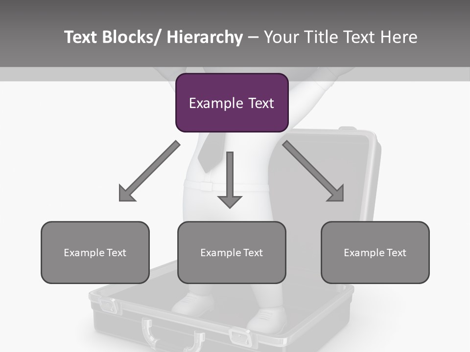 Excellence Lock Suitcase PowerPoint Template