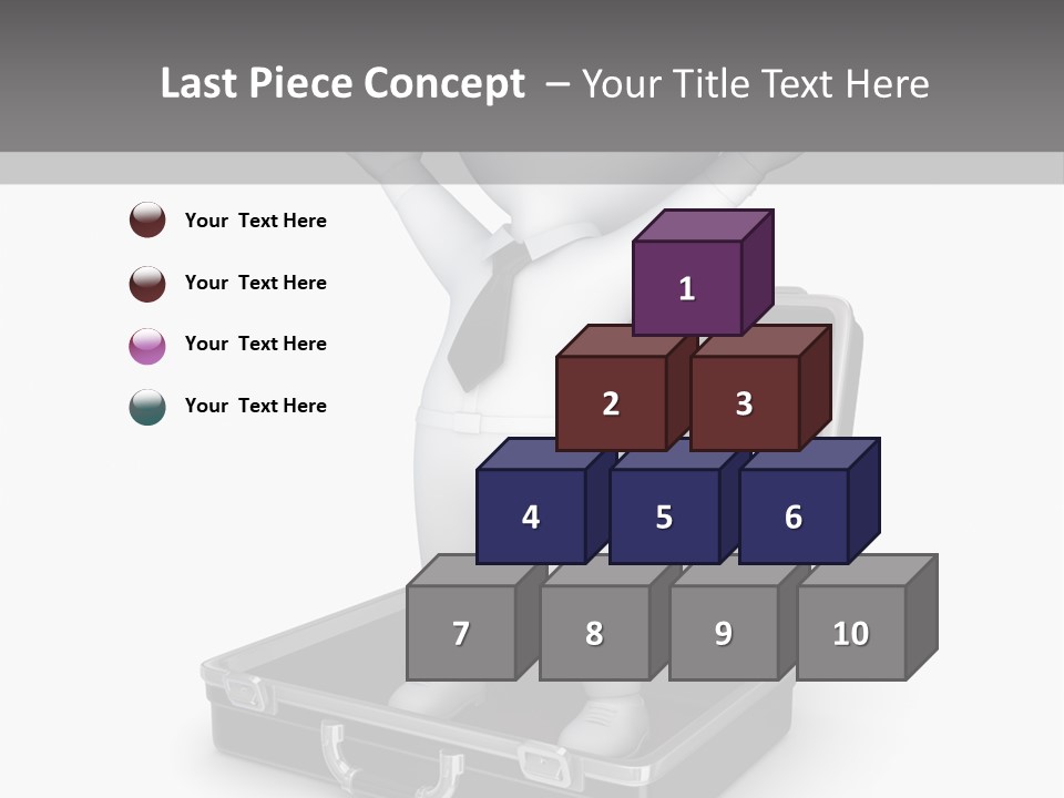 Excellence Lock Suitcase PowerPoint Template