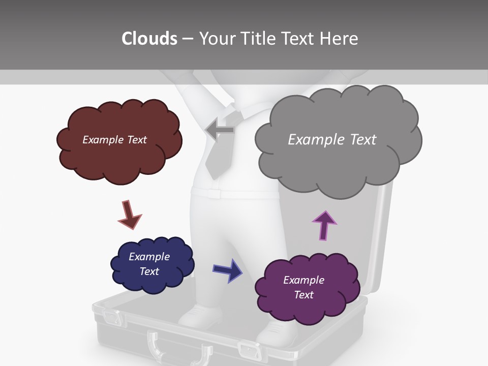 Excellence Lock Suitcase PowerPoint Template