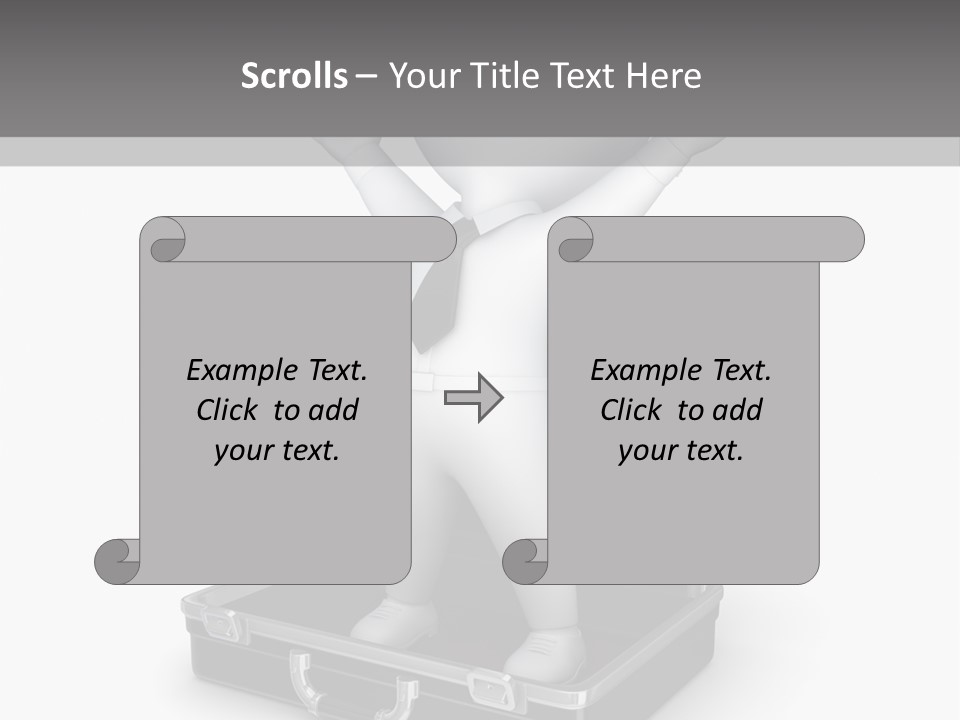 Excellence Lock Suitcase PowerPoint Template