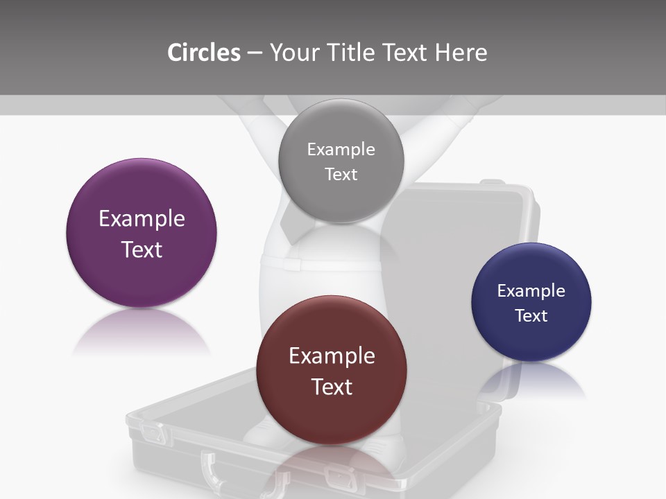 Excellence Lock Suitcase PowerPoint Template