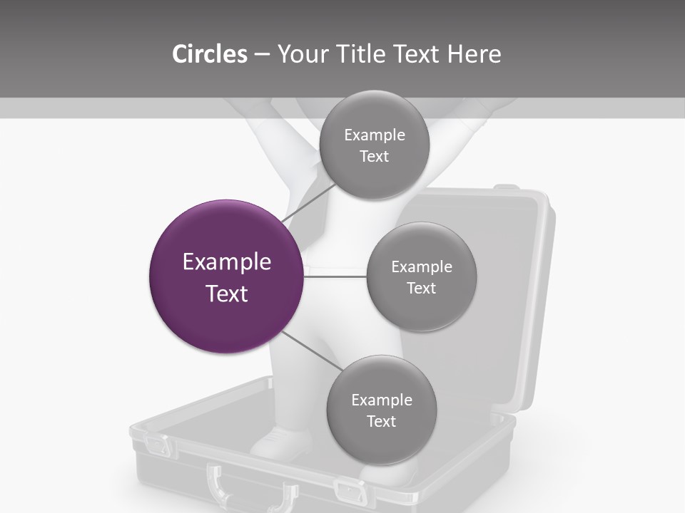 Excellence Lock Suitcase PowerPoint Template