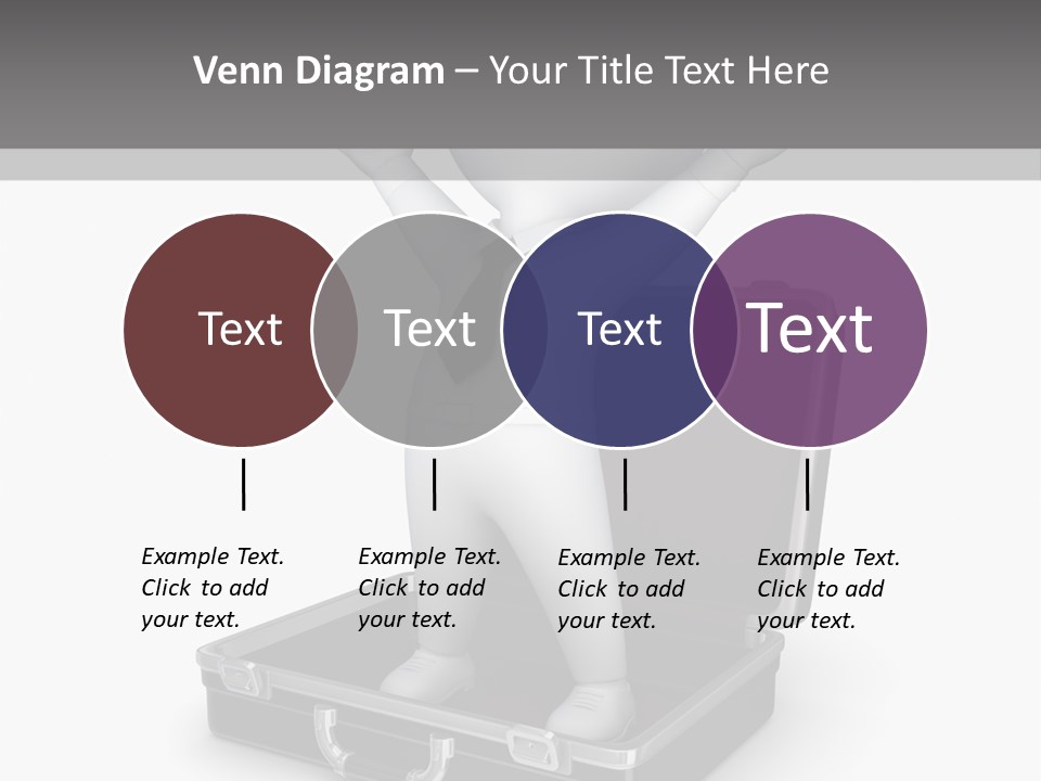 Excellence Lock Suitcase PowerPoint Template