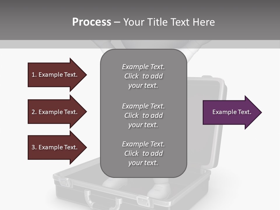 Excellence Lock Suitcase PowerPoint Template
