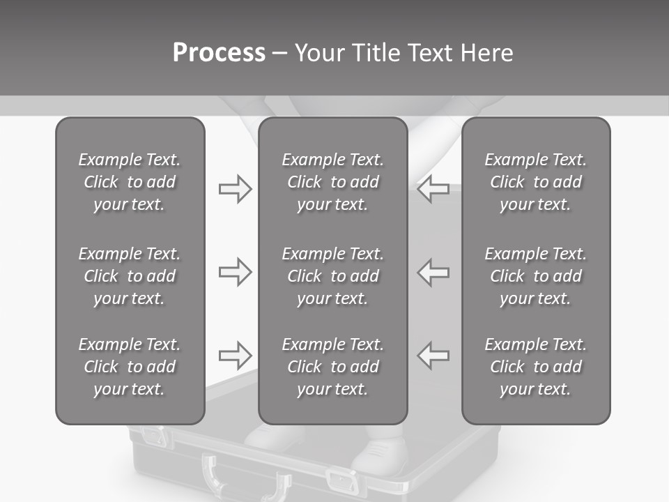 Excellence Lock Suitcase PowerPoint Template