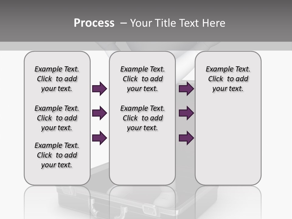 Excellence Lock Suitcase PowerPoint Template