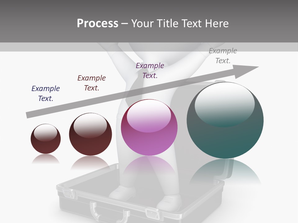 Excellence Lock Suitcase PowerPoint Template