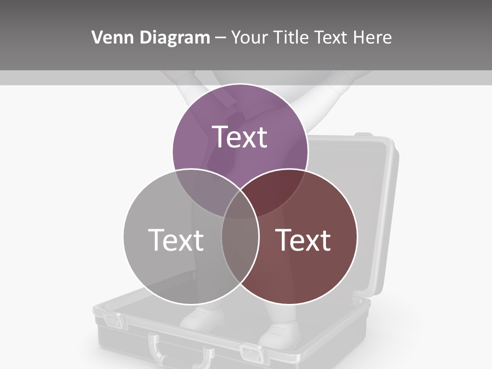 Excellence Lock Suitcase PowerPoint Template