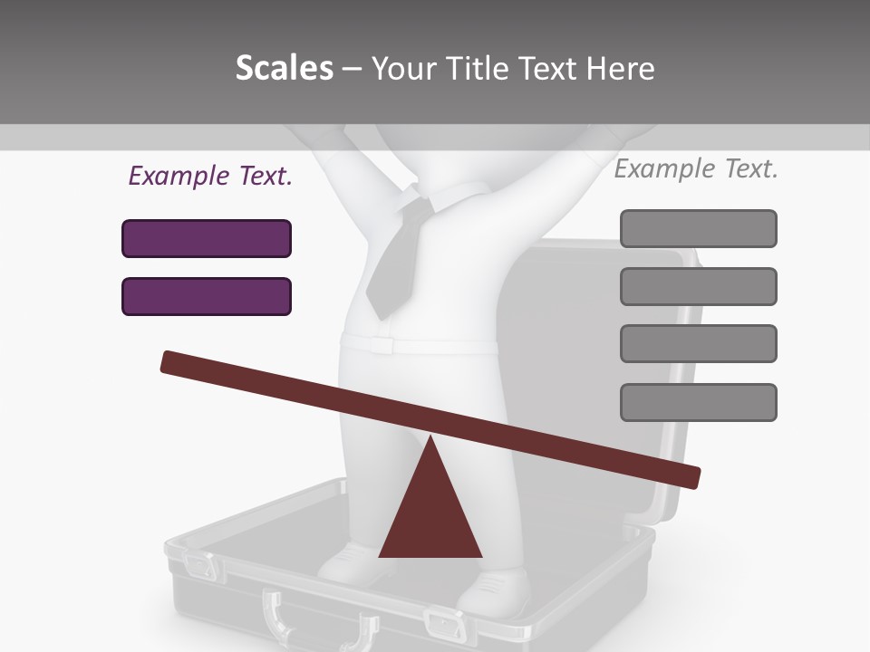 Excellence Lock Suitcase PowerPoint Template