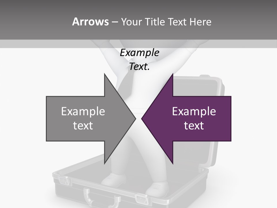 Excellence Lock Suitcase PowerPoint Template