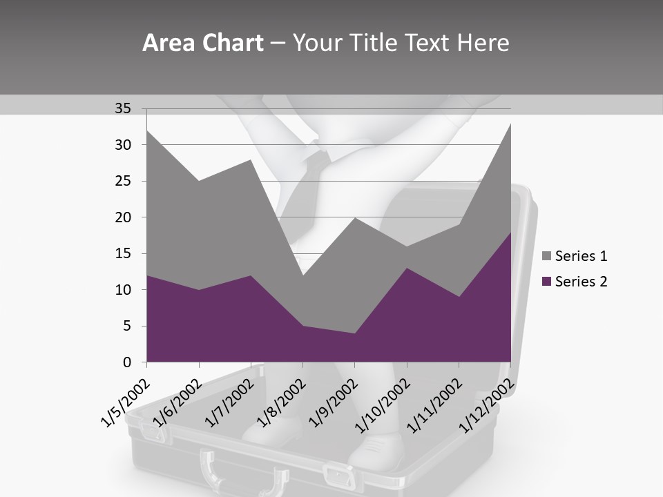 Excellence Lock Suitcase PowerPoint Template