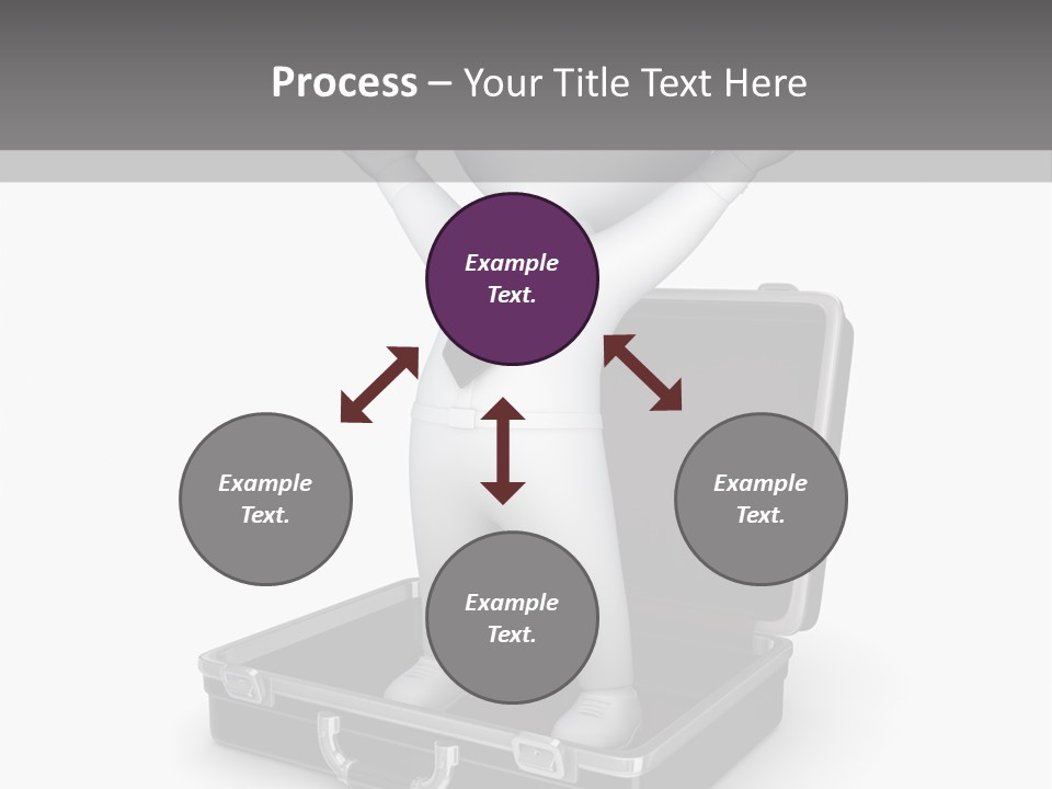 Excellence Lock Suitcase PowerPoint Template