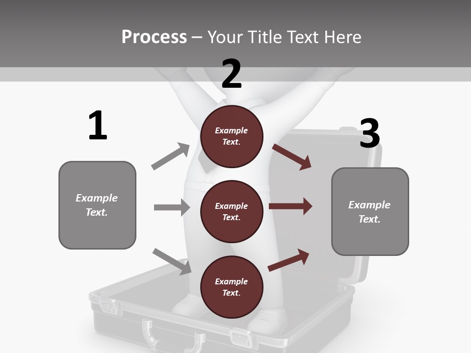 Excellence Lock Suitcase PowerPoint Template