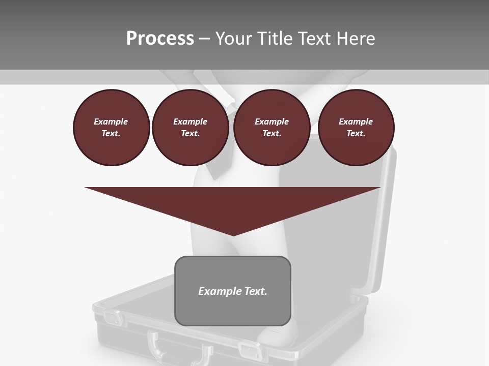 Excellence Lock Suitcase PowerPoint Template
