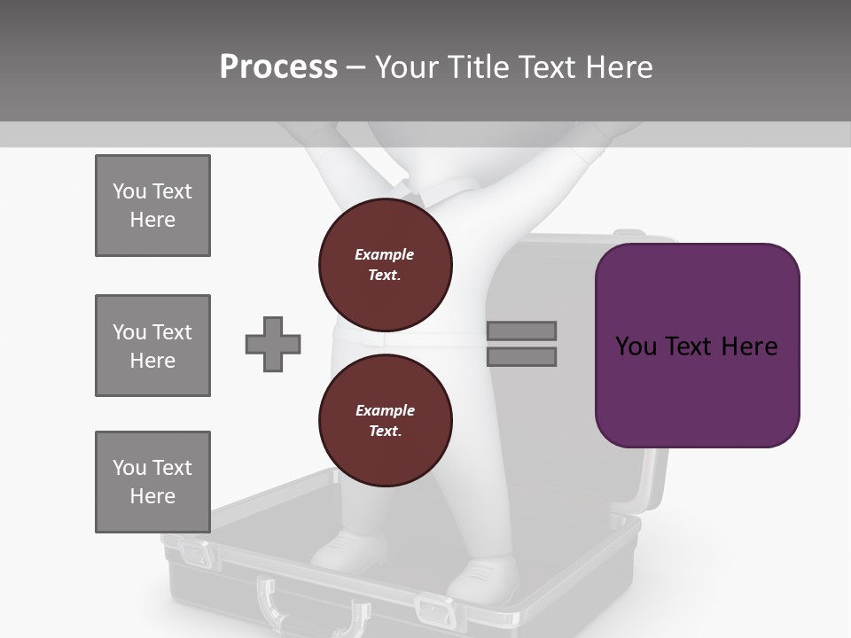 Excellence Lock Suitcase PowerPoint Template
