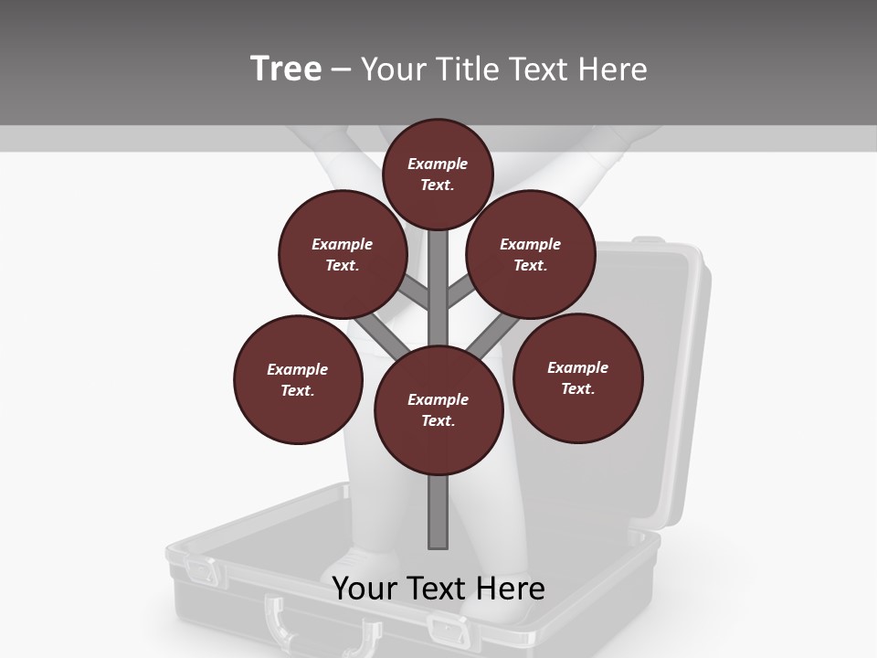 Excellence Lock Suitcase PowerPoint Template