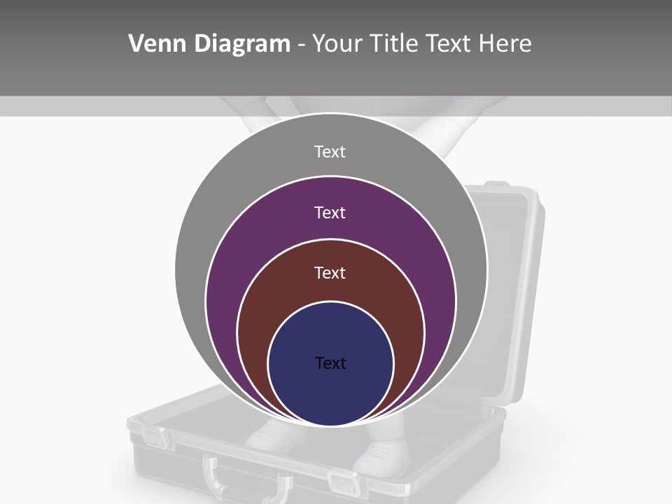 Excellence Lock Suitcase PowerPoint Template