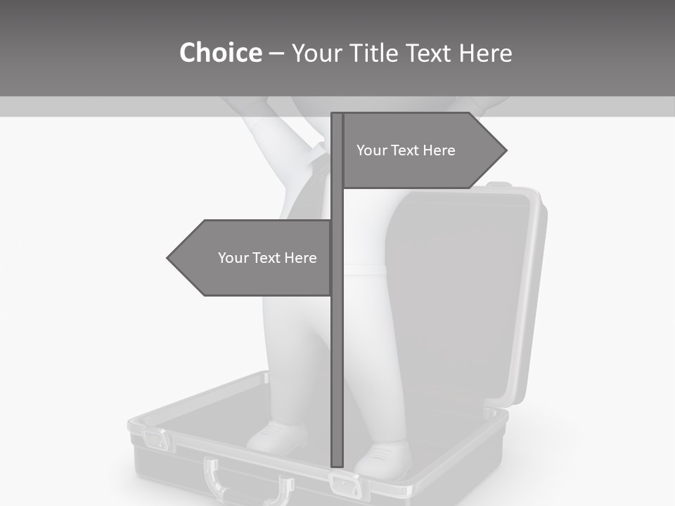 Excellence Lock Suitcase PowerPoint Template