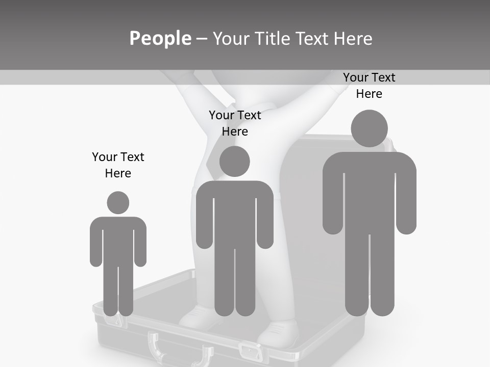 Excellence Lock Suitcase PowerPoint Template