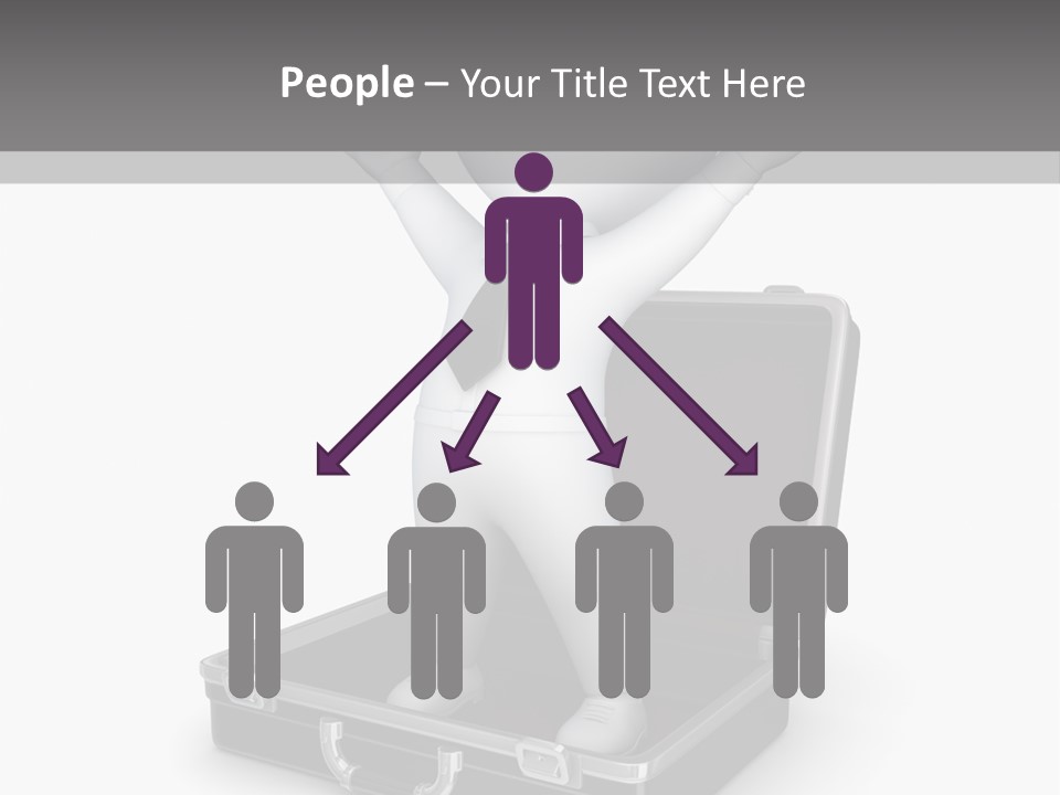 Excellence Lock Suitcase PowerPoint Template