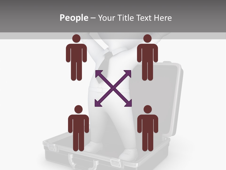 Excellence Lock Suitcase PowerPoint Template