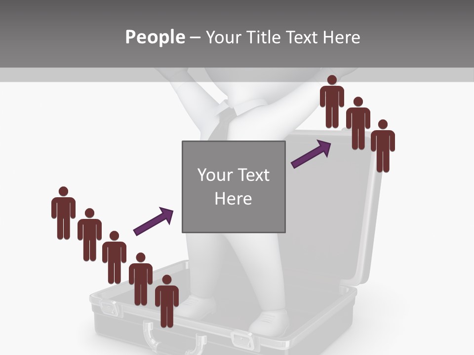 Excellence Lock Suitcase PowerPoint Template