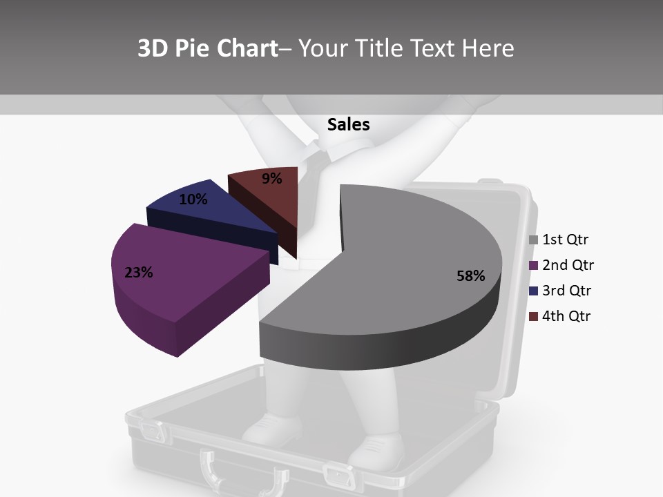 Excellence Lock Suitcase PowerPoint Template