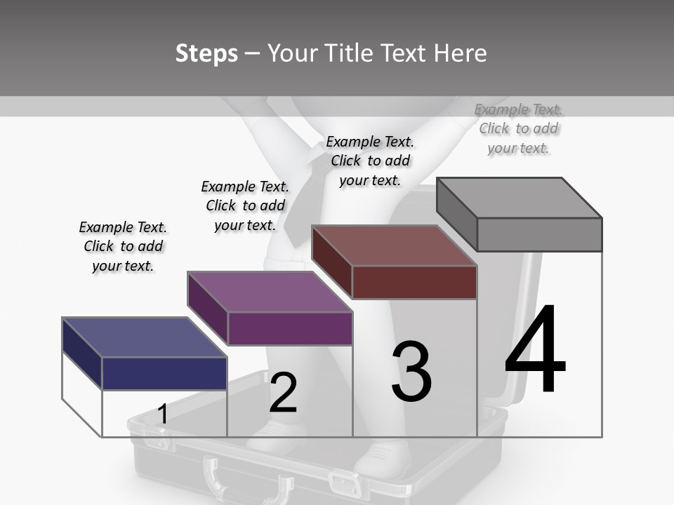 Excellence Lock Suitcase PowerPoint Template