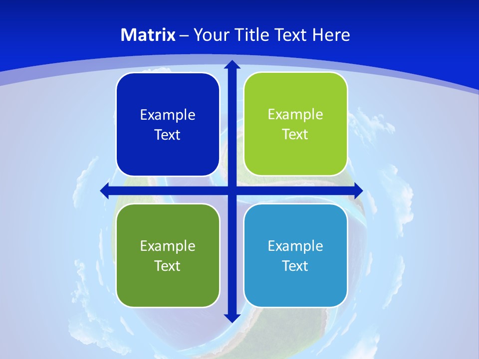 White Copyspace Piece PowerPoint Template