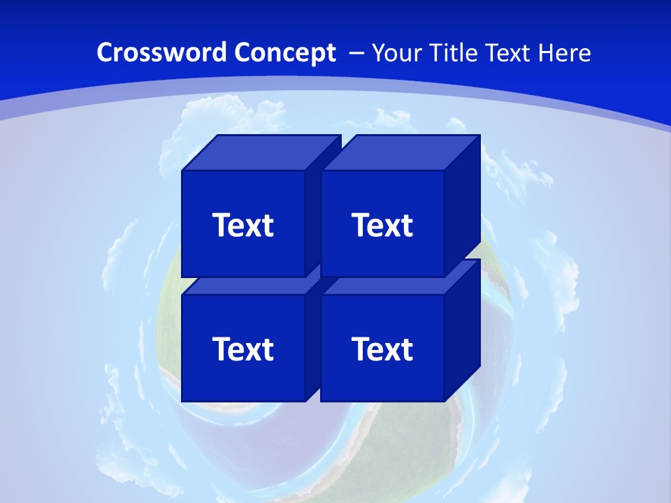 White Copyspace Piece PowerPoint Template