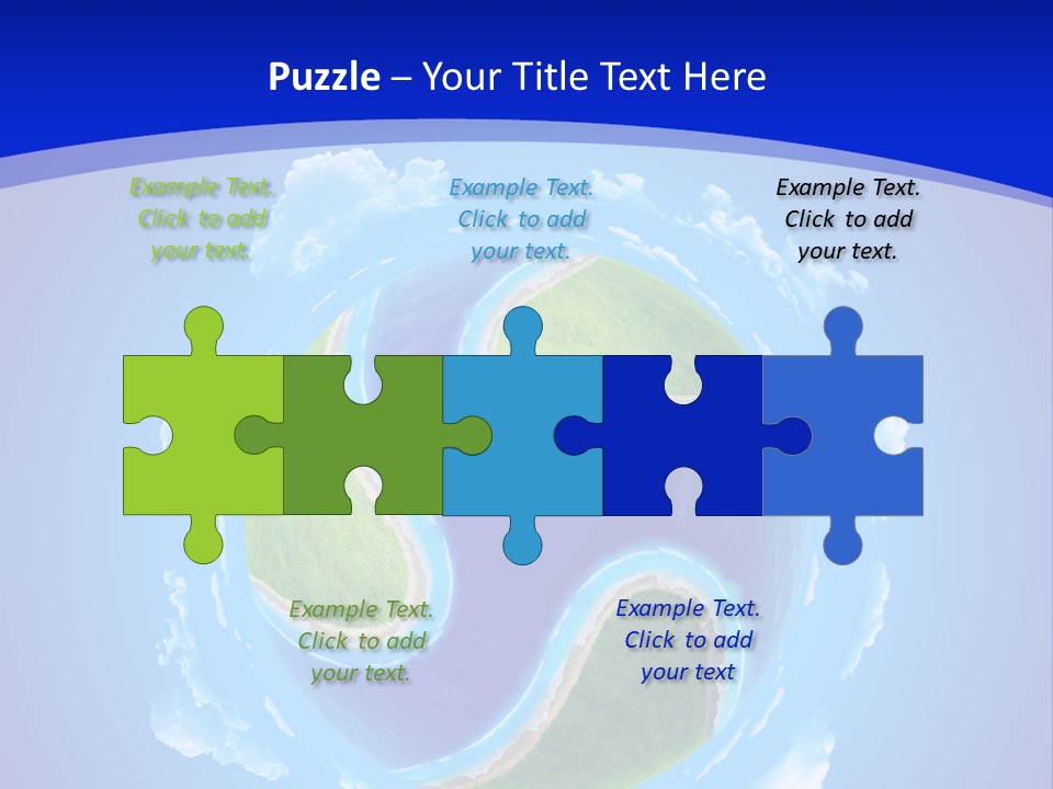 White Copyspace Piece PowerPoint Template