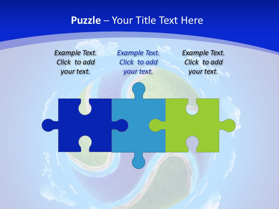 White Copyspace Piece PowerPoint Template