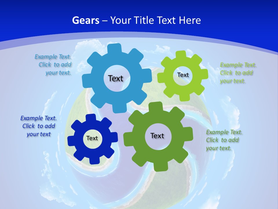 White Copyspace Piece PowerPoint Template