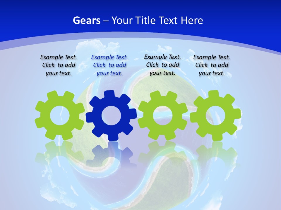 White Copyspace Piece PowerPoint Template