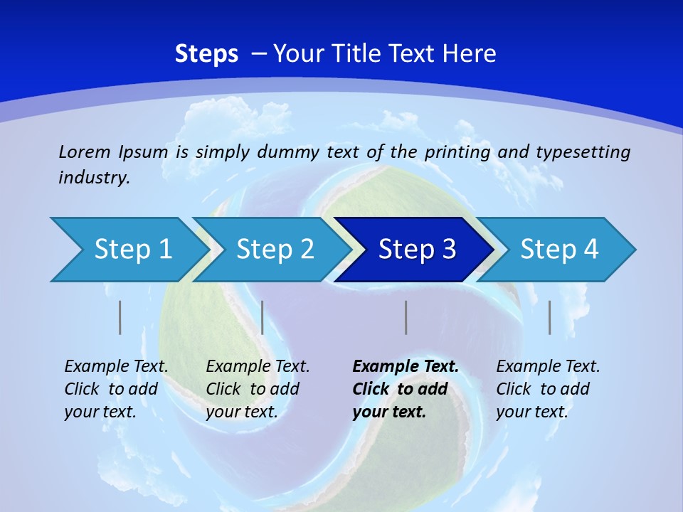 White Copyspace Piece PowerPoint Template