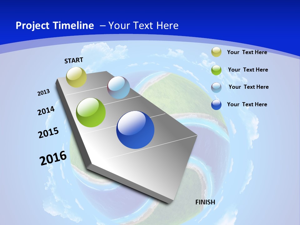 White Copyspace Piece PowerPoint Template