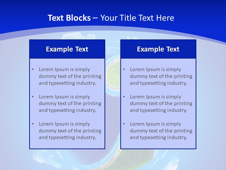White Copyspace Piece PowerPoint Template