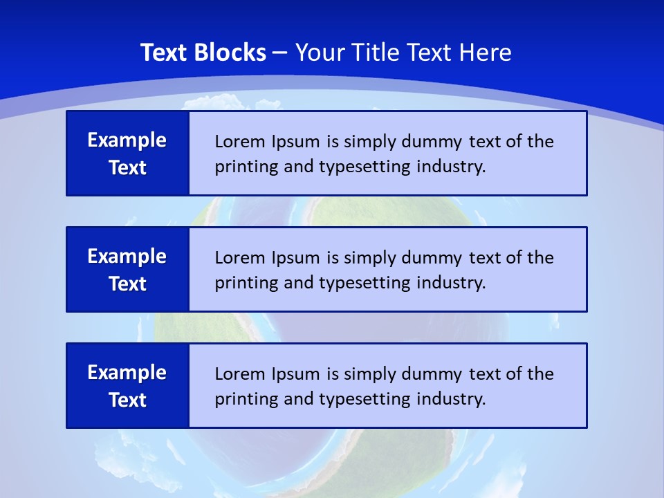 White Copyspace Piece PowerPoint Template