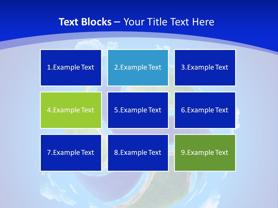 White Copyspace Piece PowerPoint Template