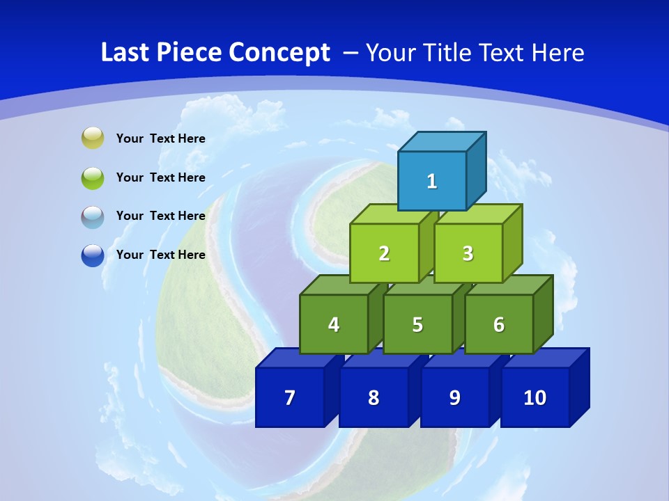 White Copyspace Piece PowerPoint Template