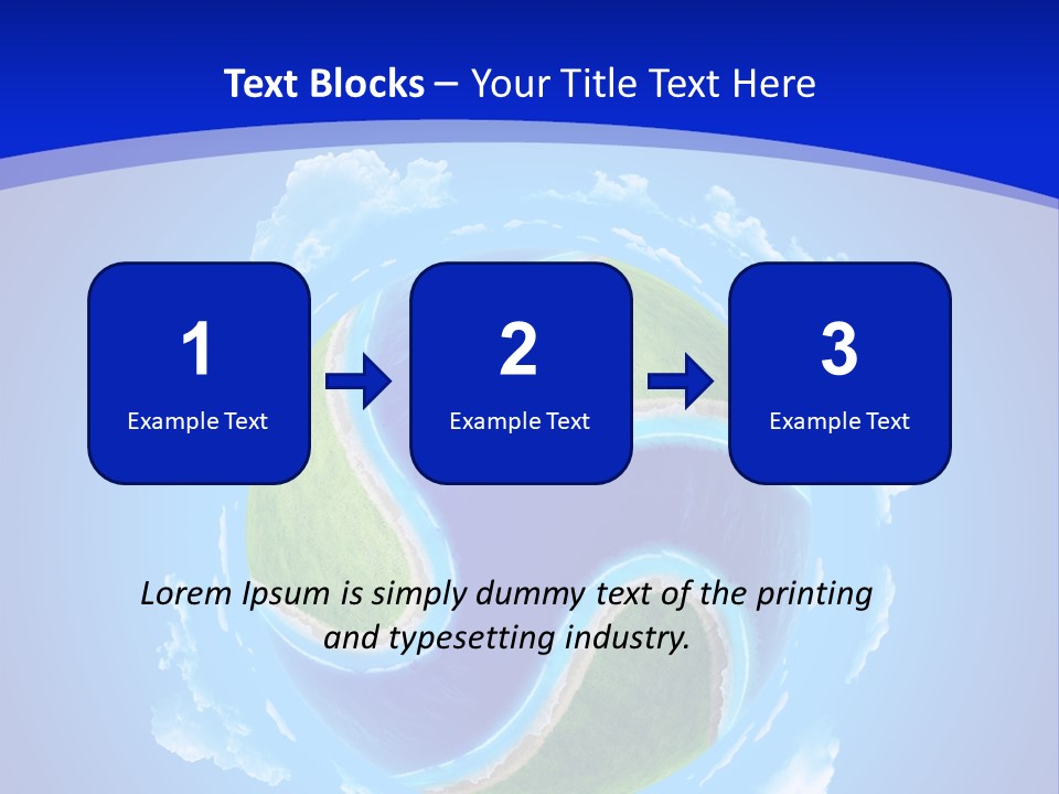 White Copyspace Piece PowerPoint Template