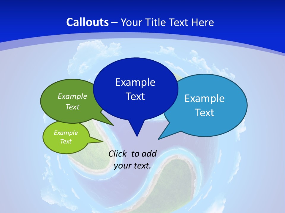 White Copyspace Piece PowerPoint Template