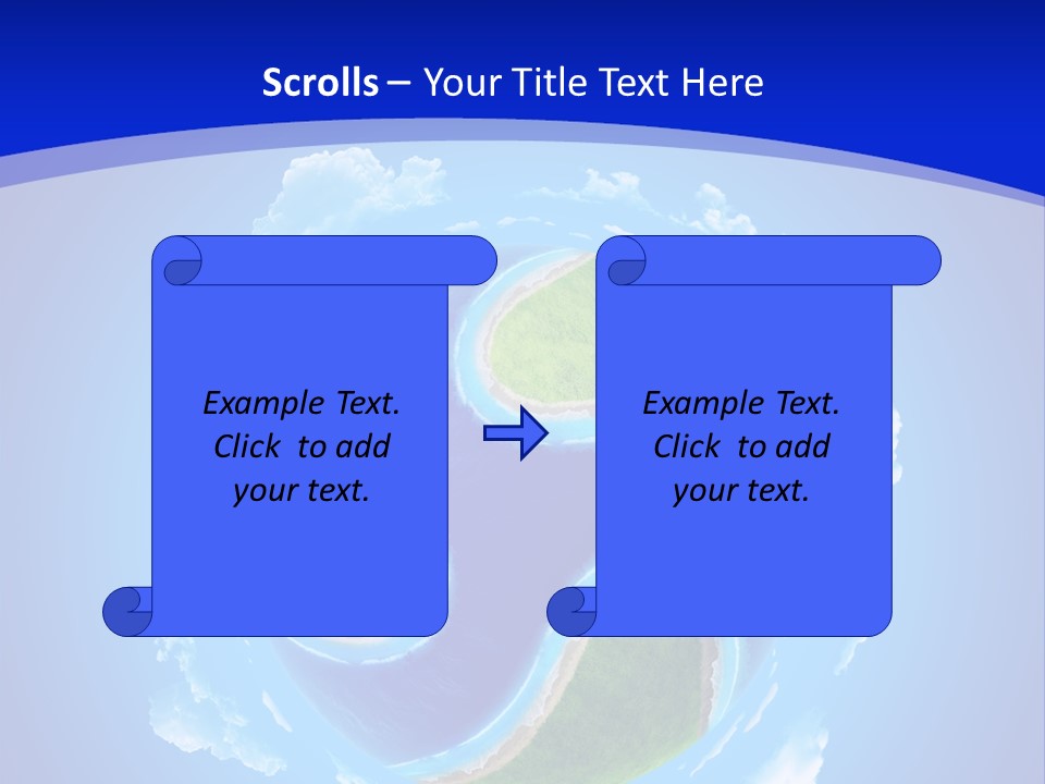 White Copyspace Piece PowerPoint Template