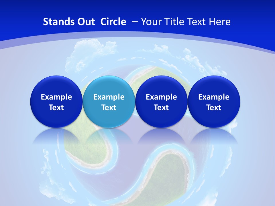 White Copyspace Piece PowerPoint Template